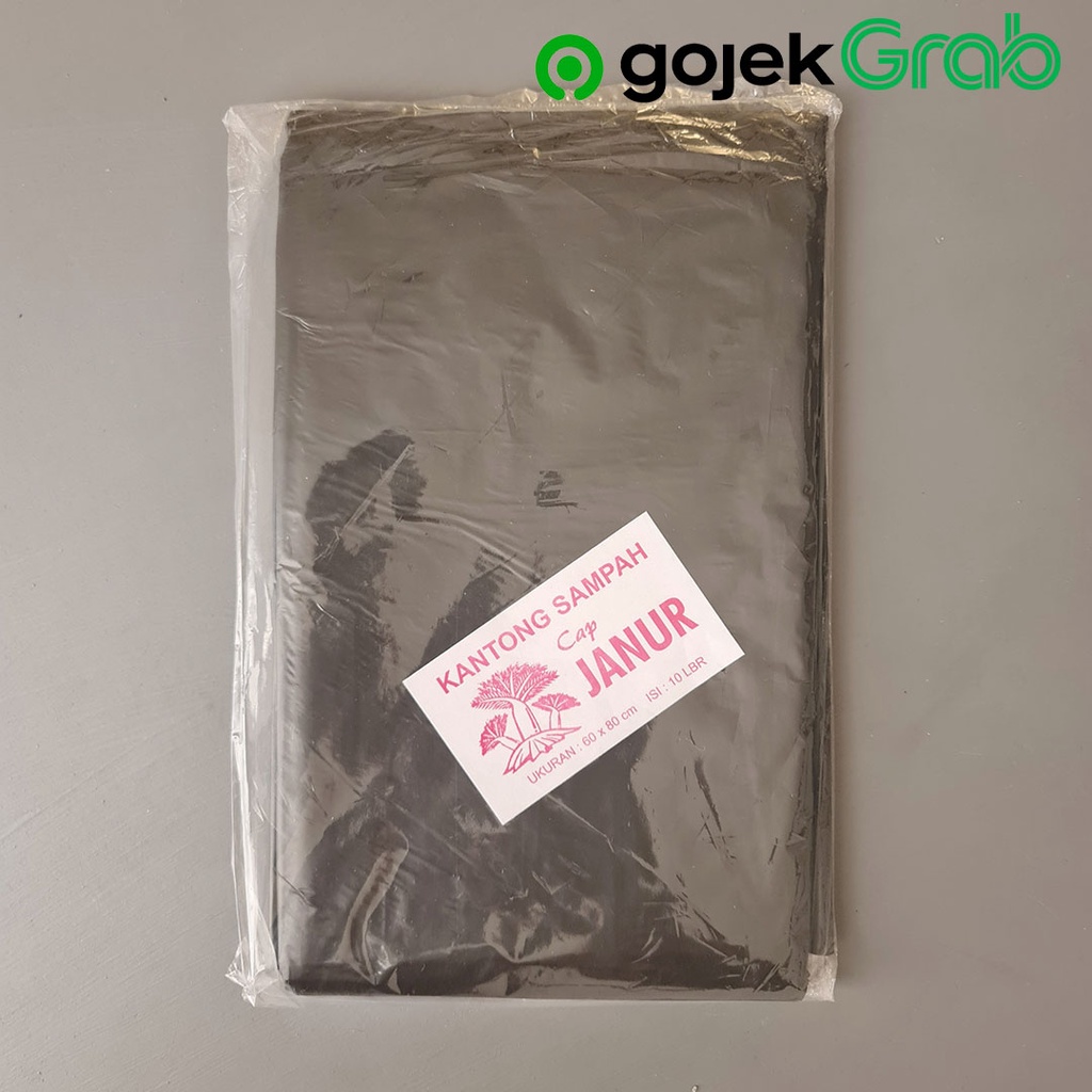 Kantong Plastik HD Sampah 60 x 80 cm Hitam - Janur