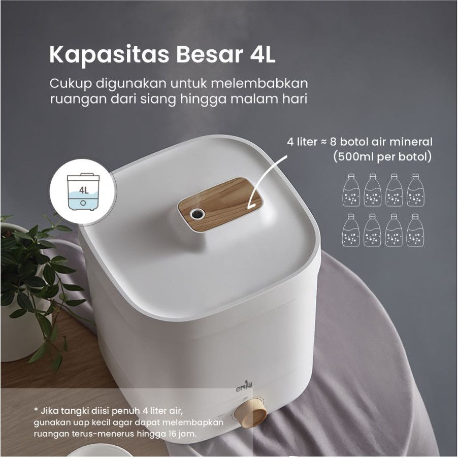 EMILY TOP FILL HUMIDIFIER 4 LITER / PENJAGA  KELEMBABAN  UDARA RUANGAN