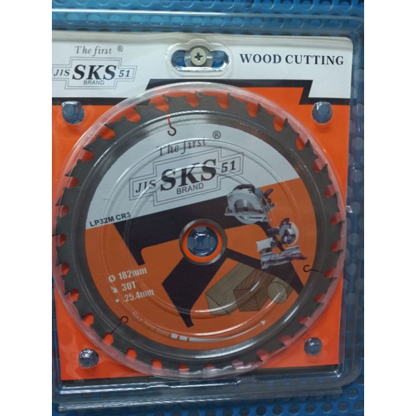 gergaji kayu 7 in mata 30 gergaji bulat sircular sks/SKS 51/GERGAJI/182 MATA 30