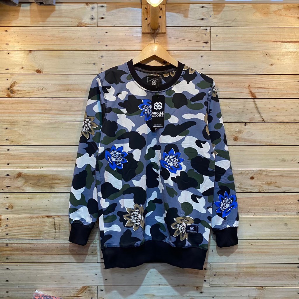 Sweater Pria Deas Off White Beludru Panas Musim Gugur Berkerudung Dingin Remaja Memakai Versi-Motif 10