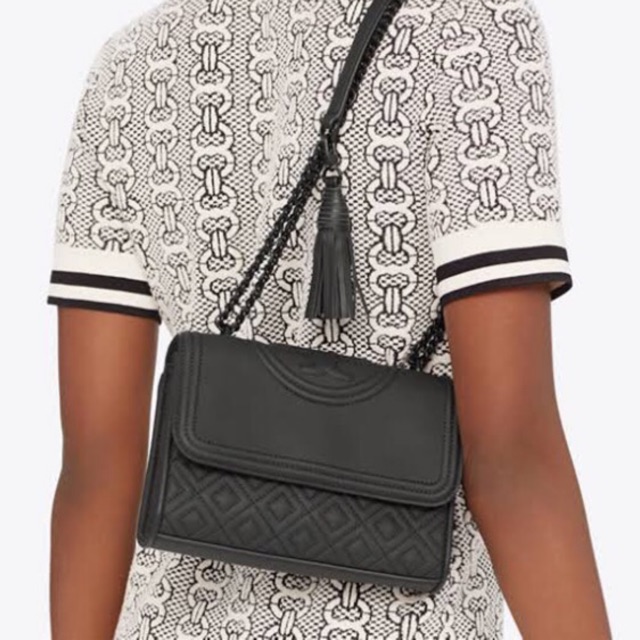 tory burch fleming matte black