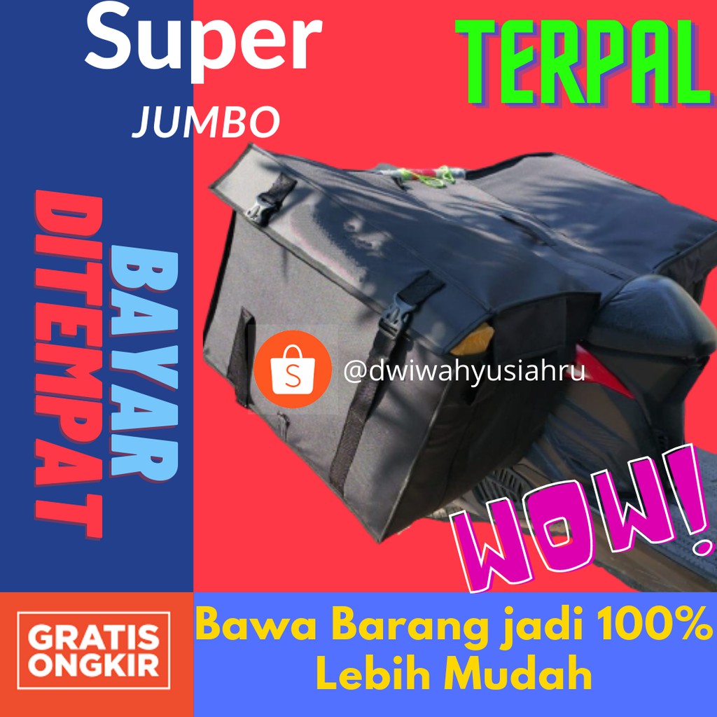OBROK MOTOR tas obrok Tombong Krombong Tombong Obrok kain Tas belanja Tas kurir Tas motor RENGKEK