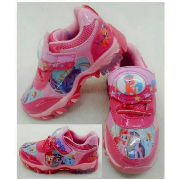 Sepatu little pony anak import lampu / LITTLE PONY SEPATU PINK