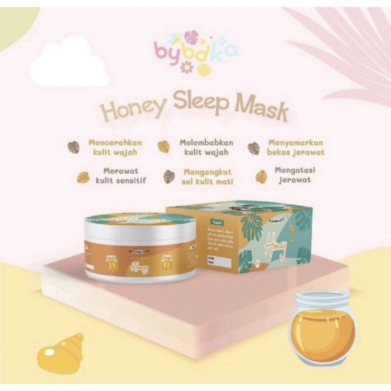 [BPOM FREE GIFT] BYBDKA SLEEPMASK SAFFRON / Saffron Jelly Sleeping Mask And Clay Mask Hiel Beauty READYSTOCK