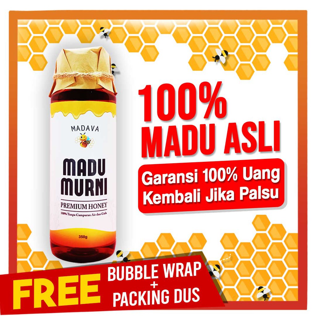 [100% ASLI] Madu Madava 350 gram - 100% Madu Murni - Madava Honey