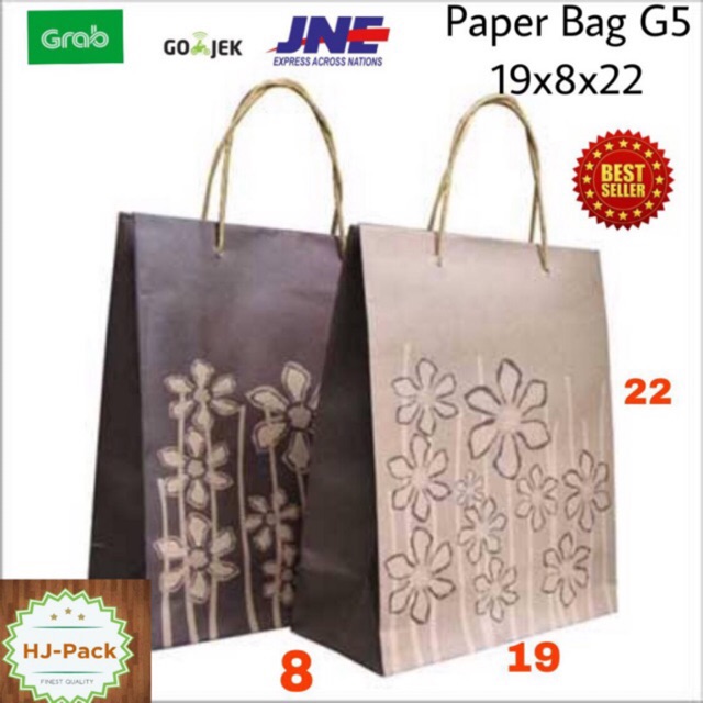 

Pembelian Kelipatan 20pcs Paperbag Motif Bunga Coklat 19x8x22 Tas Kertas Paper Bag Bunga Coklat Goodie Bag Tas Souvenir Tas Belanja