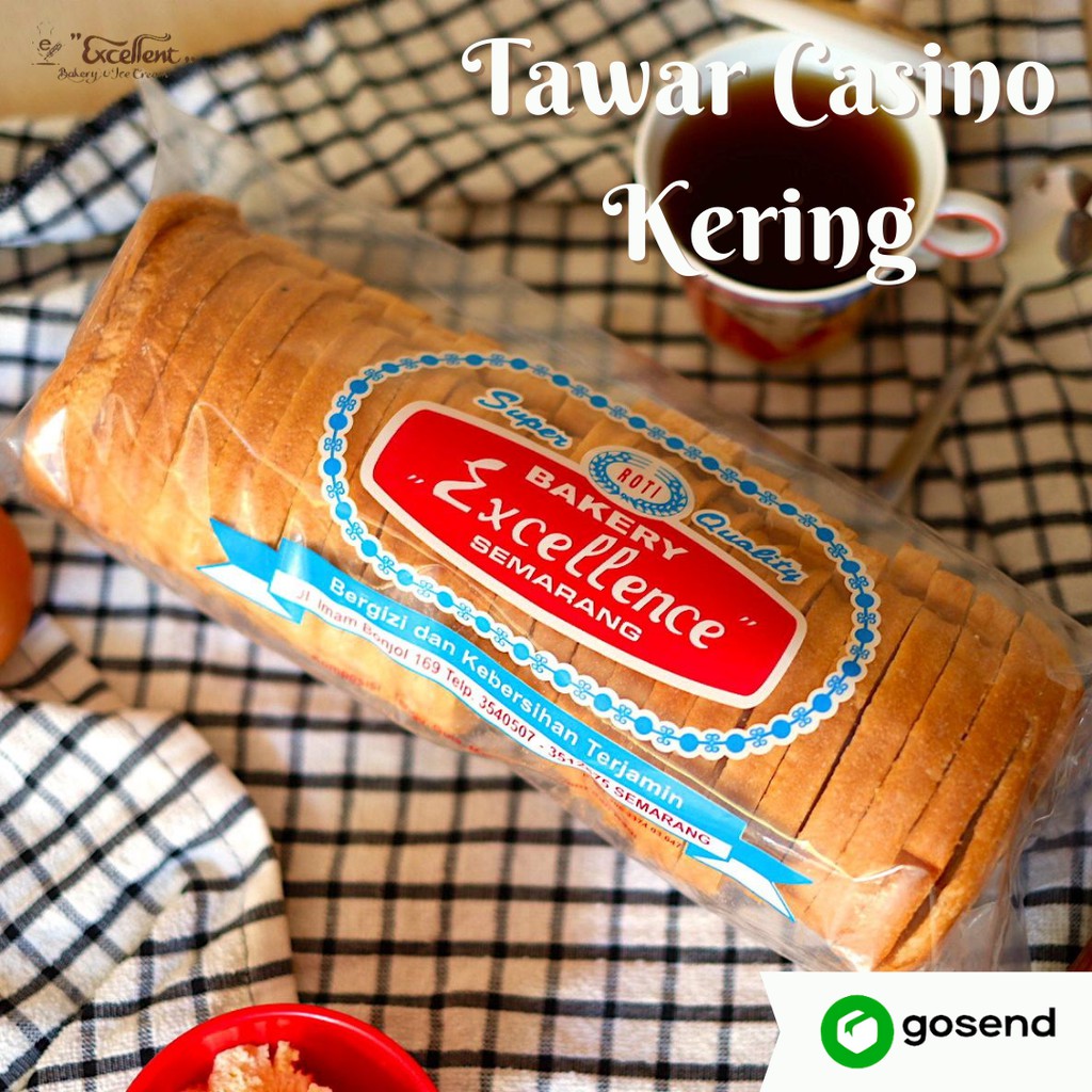 

ROTI / KUE KERING - TAWAR CASINO KERING - EXCELLENT BAKERY & ICE CREAM