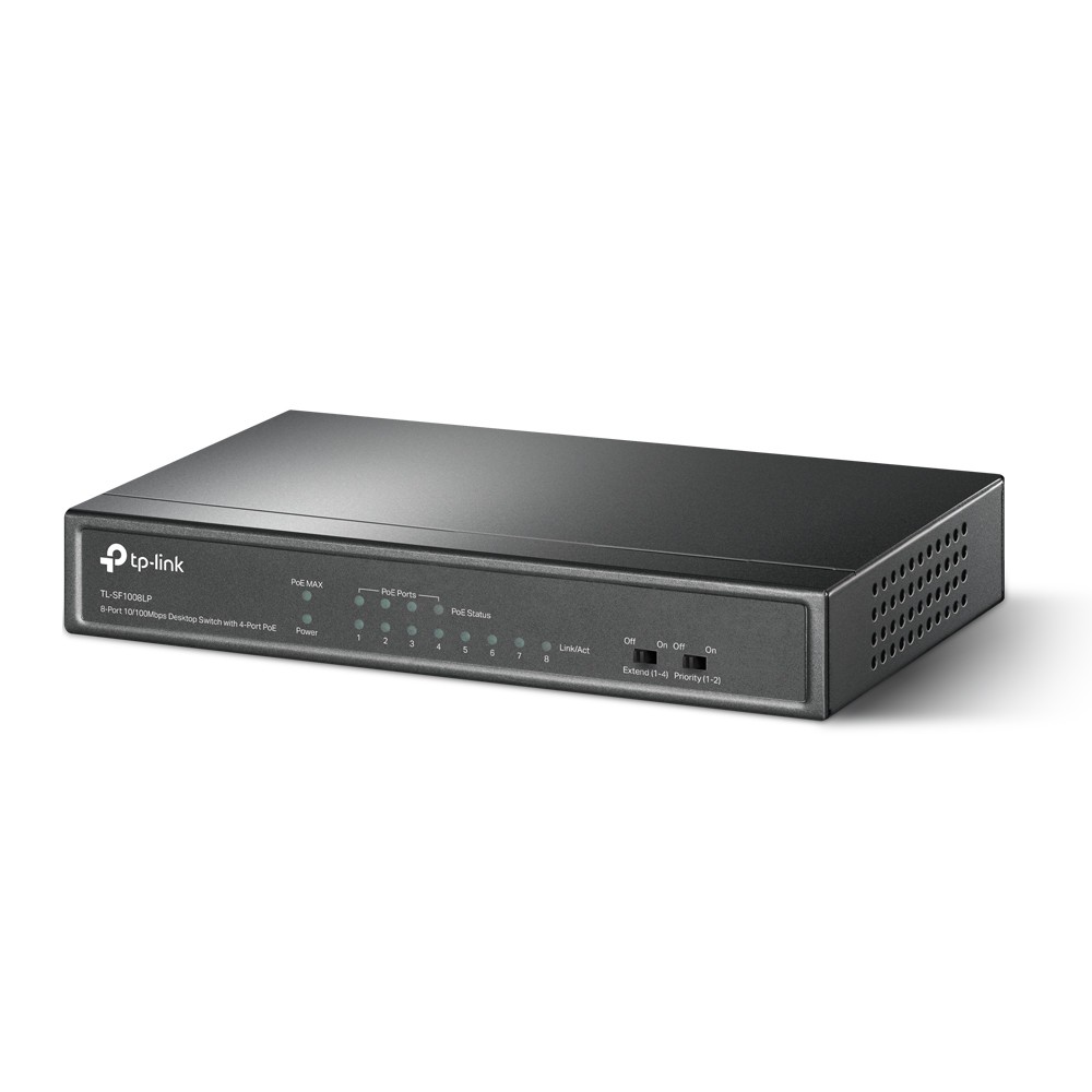 TP-Link Switch TL-SF1008LP 8Port 10-100Mbps Desktop Switch with 4port