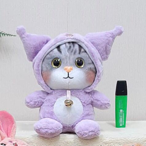 Boneka Cat Kostum Kucing Lucu Animal 21cm Souvenir Kado Ultah