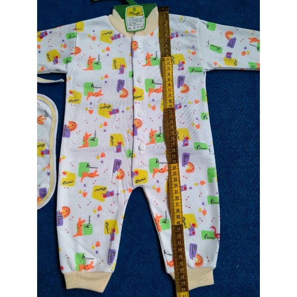 Pakaian Bayi Jumper Panjang Set Topi Aday