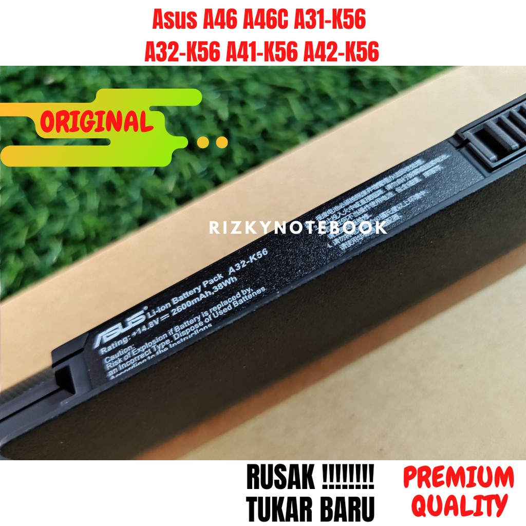 TERLARIS !!! Baterai LAPTOP asus a31-k56 a32-k56 a41-k56 a42-k56 Original