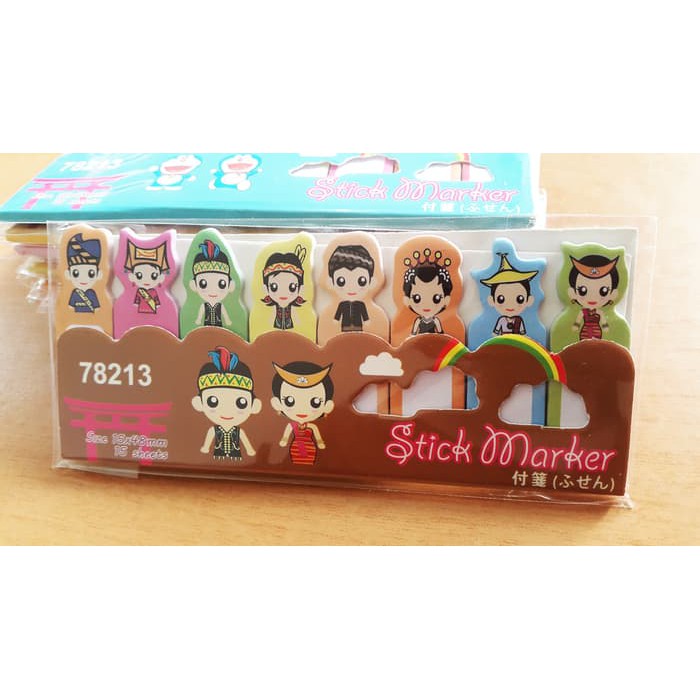 

Post It Karakter / Stick Maker / Pembatas Buku / Sticky Note Kartun