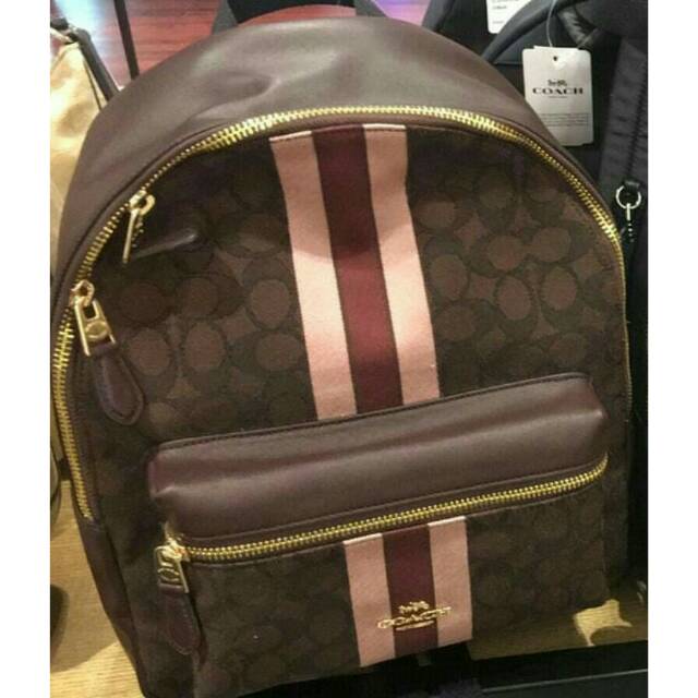 Coach charlie signature medium backpack