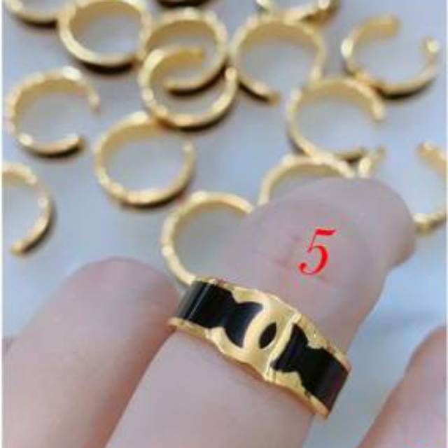 cincin emas asli kadar 875 black