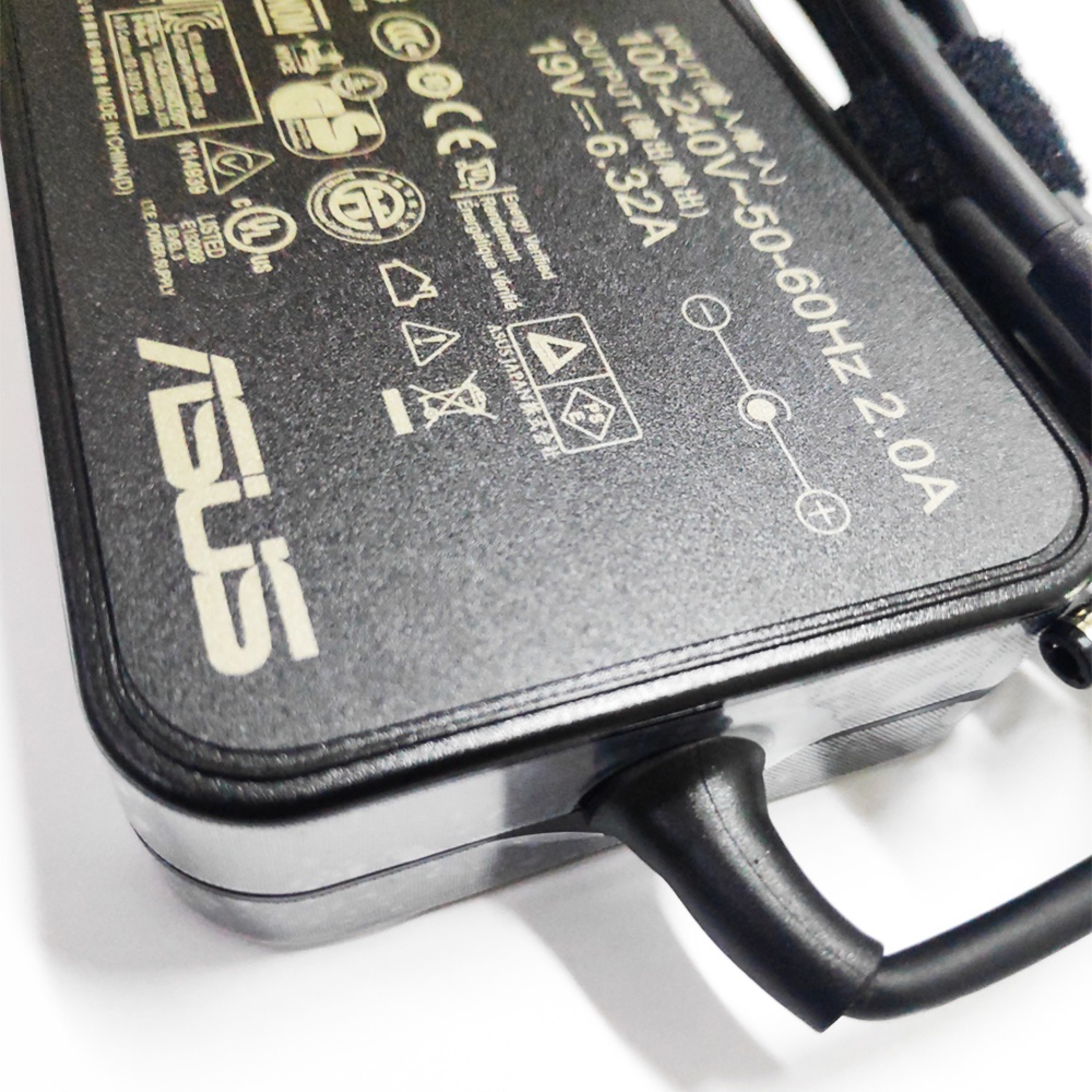 Adaptor Charger Casan ORI Laptop Asus ROG 19V 6.32A 120W GL553 GL553V GL553VD GL553VE GL552 GL552V GL552VL GL552VX GL552JX FX553 FX553V FX553VE FX553VD GL753 GL753V GL753VD GL753VE GL551JM X550I 120W