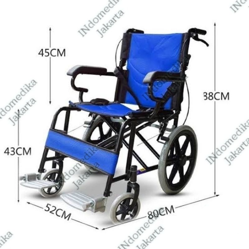 Kursi Roda Traveling / Kursi Roda Sella 871/ Kursi roda Lipat / Wheel Chair Traveling / Kursi roda