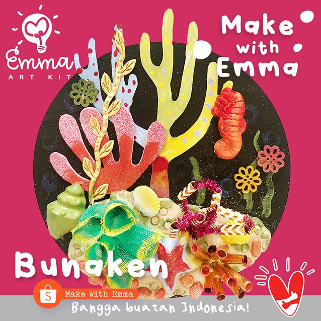 

Bunaken by Emma Art Kit. Painting Set. Comes with Paint, Unique Art Materials and Brush. NEW!