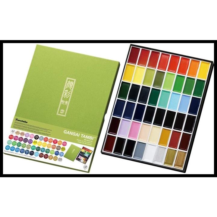 

Kuretake Gansai Tambi Watercolor - 48 Color Set