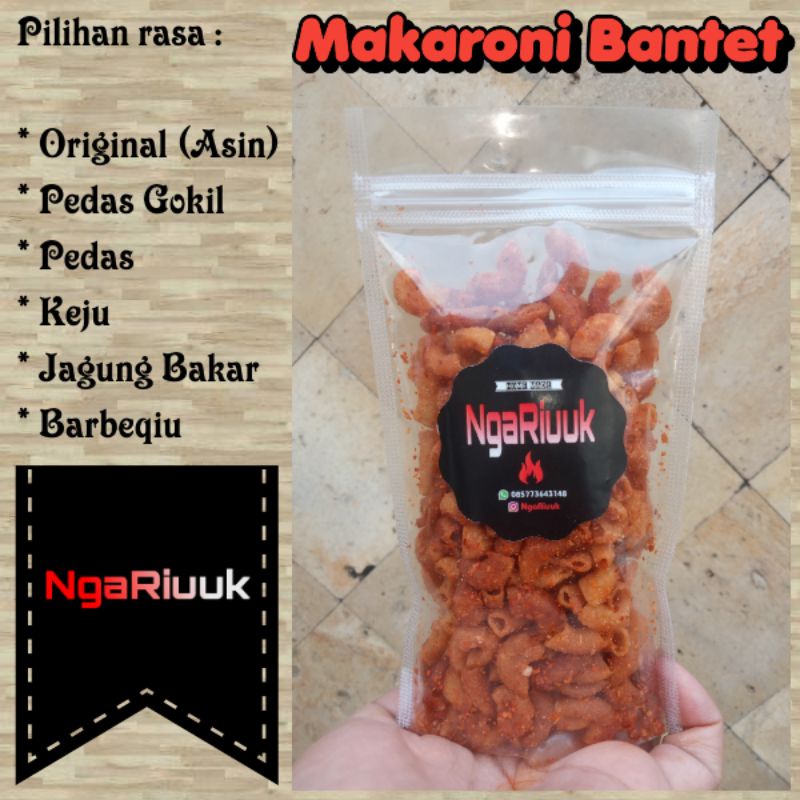 

Makaroni bantet NgaRiuuk Aneka rasa 80gr