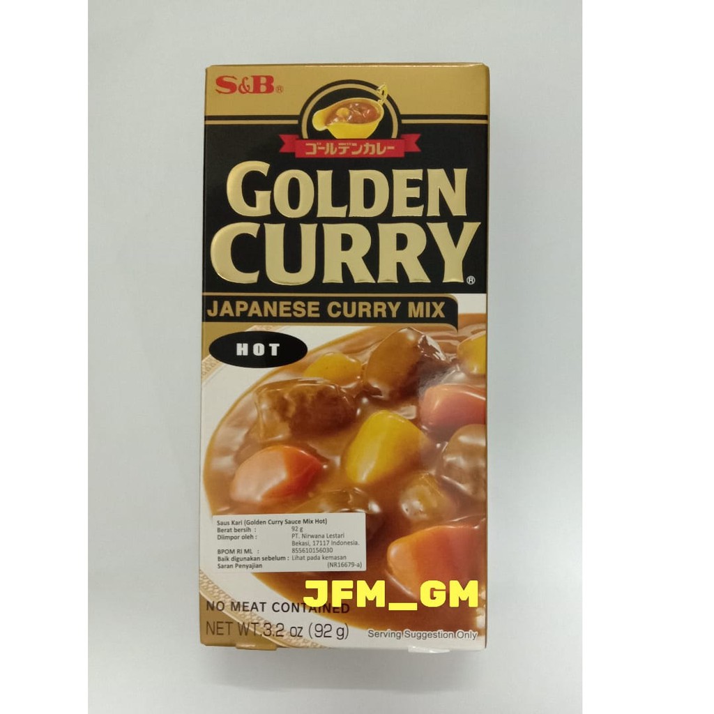 

S&B GOLDEN CURRY SAUCE MIX HOT 92GR