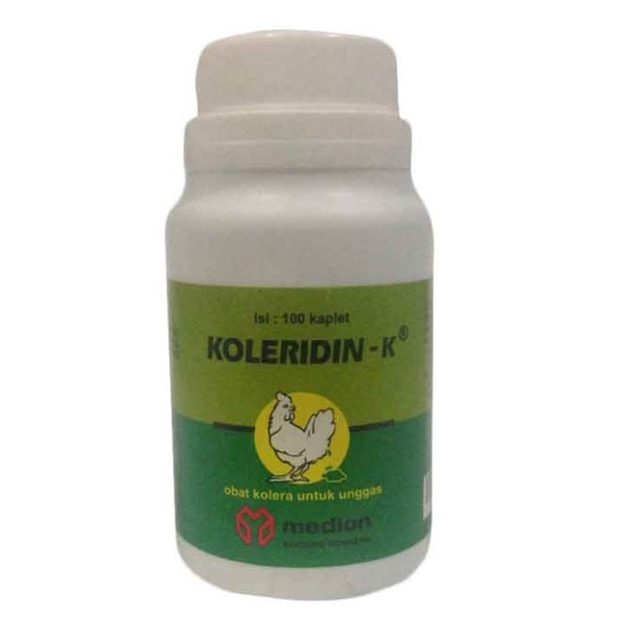 Jual Koleridin K 10 Kaplet Obat Ayam Burung Diare Hijau Putih Kolera