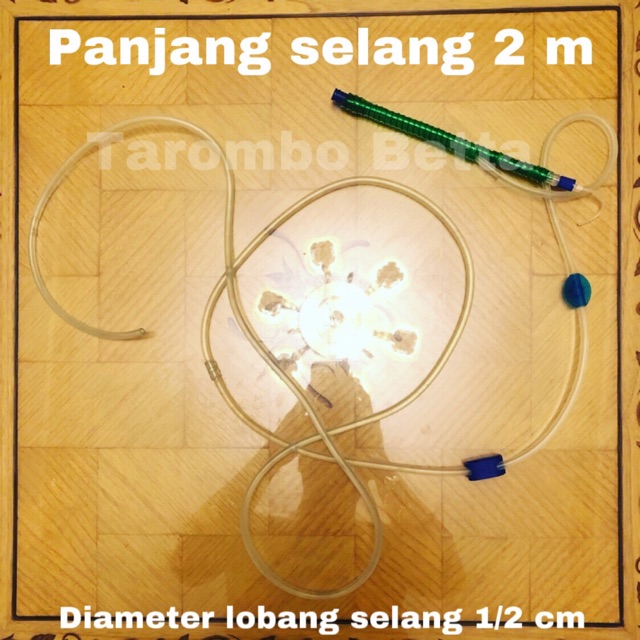 Alat Selang Sipon Sifon Air Aquarium Soliter Ikan Cupang dan Ikan Hias Lainnya Size M Cleaner Pump