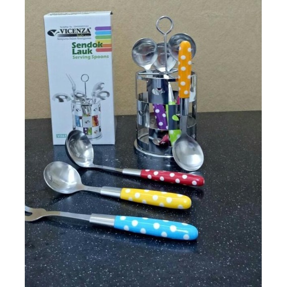 ♞ Sendok Lauk/ sendok sayur vicenza V261/serving spoons vicenza V241 ➶