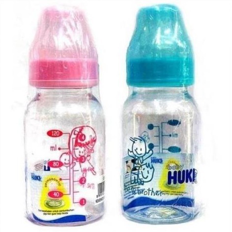 BOTOL SUSU BAYI HUKI ROUND KECIL 120 ML - BOTOL SUSU HUKI 120 ML
