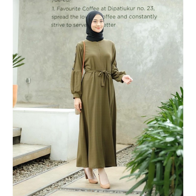 (MGA) GAMIS GERRA DAILY BUSUI DRESS WANITA MOSCREPE PREMIUM