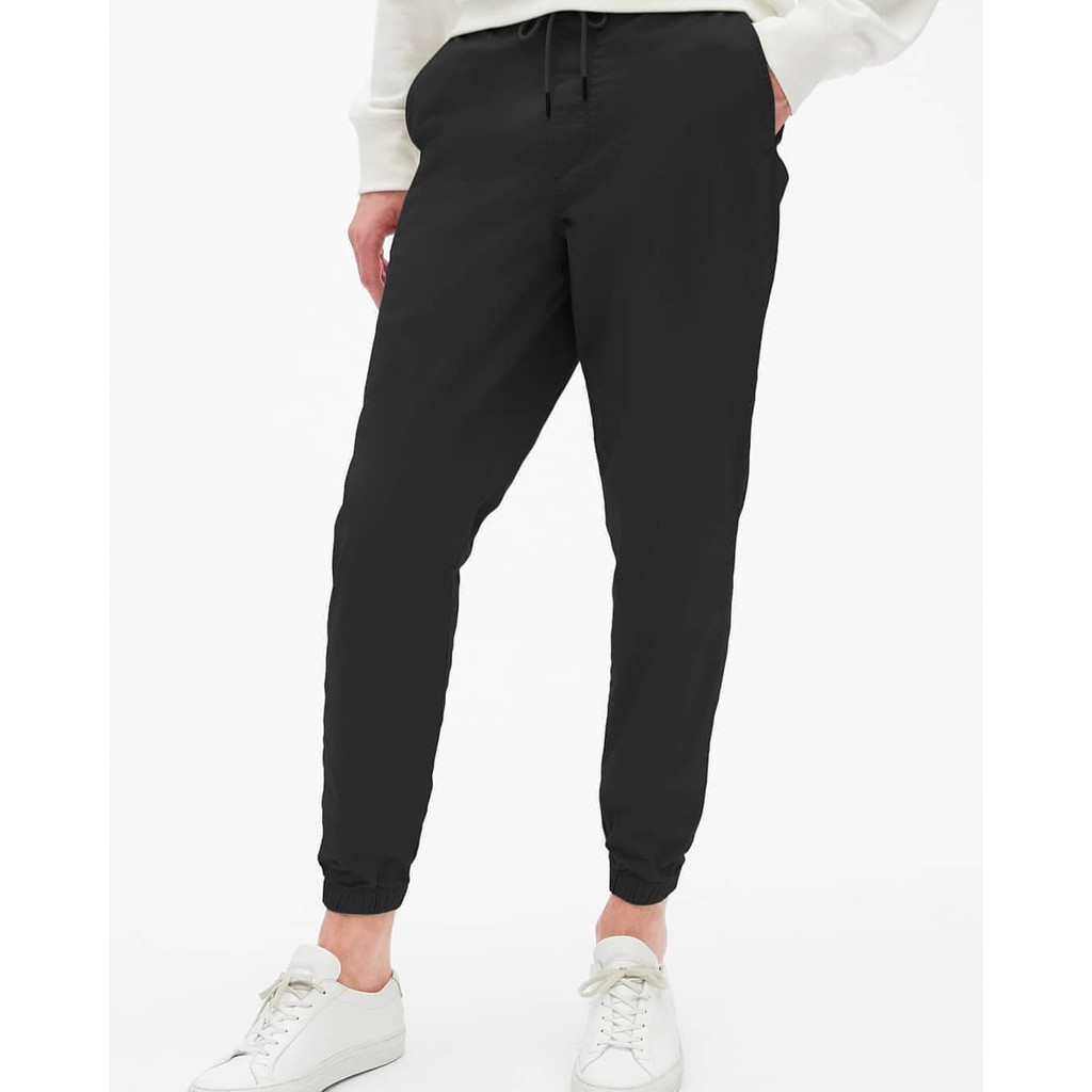  JOGGER  GAP  COTTON TWILL BLACK ORIGINAL Shopee Indonesia