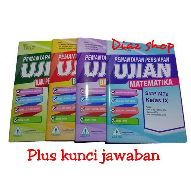 Akasia Buku Pemantapan Persiapan Ujian Nasional Smp Terbaru 2020 Penerbit Akasia Shopee Indonesia