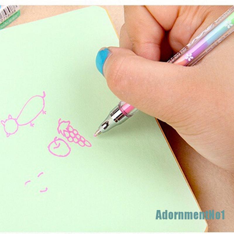 [AdornmentNo1]1 pc Cute Design Highlighter Pen Marker Stationary Point Pen Ballpen 6 Color