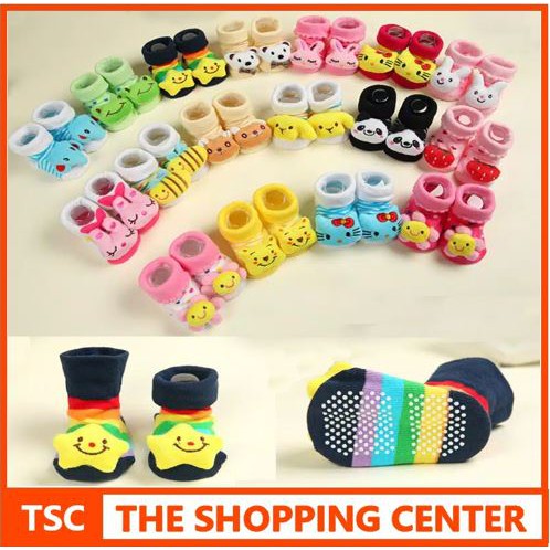 TSC - Prewalker 3D Sepatu Kaos Kaki Bayi Karakter Lucu Umur 0-12 Bulan