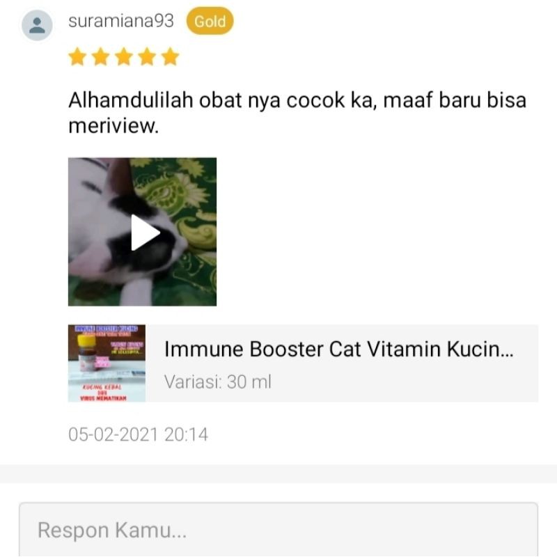 Immune Booster Cat Vitamin Kucing Tanpa Vaksin Imun Booster Daya Tahan Tubuh Kucing Kebal Virus