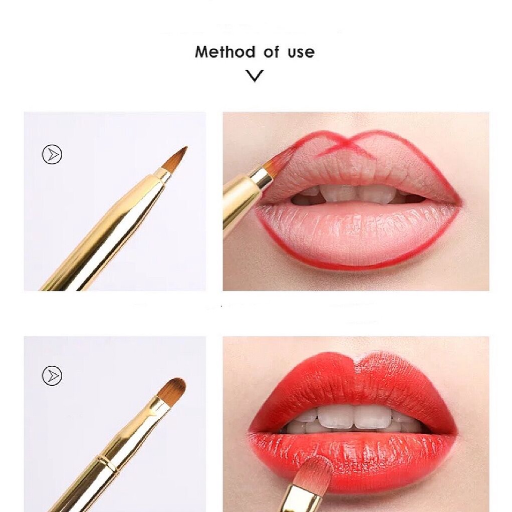 Brush Lipstick Lip Gloss Eyeshadow Retractable Fungsi Ganda Untuk Alat Kecantikan