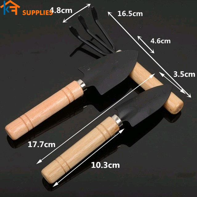 【KF】Set Sekop Garpu Cangkul Mini 3 in 1 Alat Berkebun / Garden Tools Pelaratan Taman Gunting Dahan