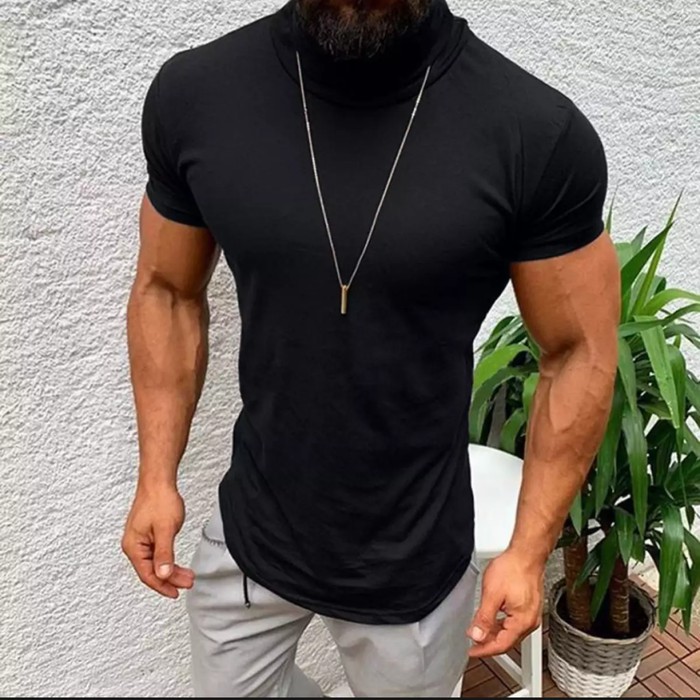 Kaos TURTLENECK  / turtle neck pria baju style Korea