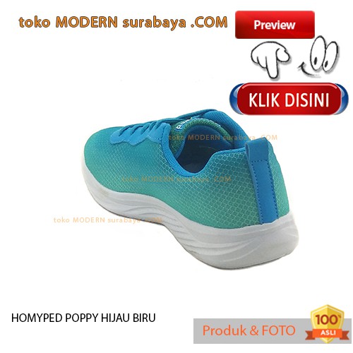 HOMYPED POPPY HIJAU BIRU sepatu olahraga wanita sneakers kets