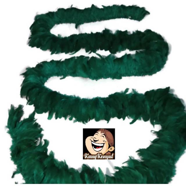Syal bulu ayam bulu ayam ronce panjang 265cm