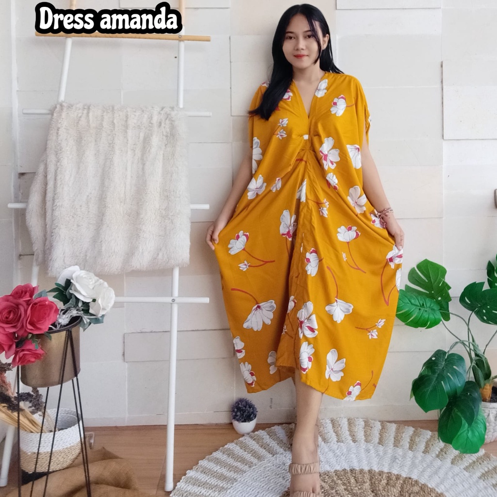 DRESS AMANDA SMOKE JUMBO ld 180 -B