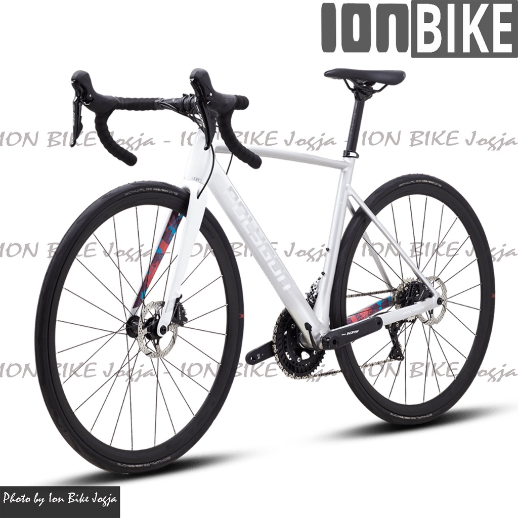 Polygon Strattos S5D 700c 11 Speed White BA 2022 - Sepeda Balap Polygon Strattos Discbrake 105 - Roa