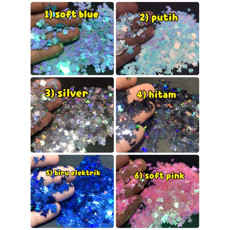 Glitter pita nail art ribbon glitter sprinkle resin craft decor clay