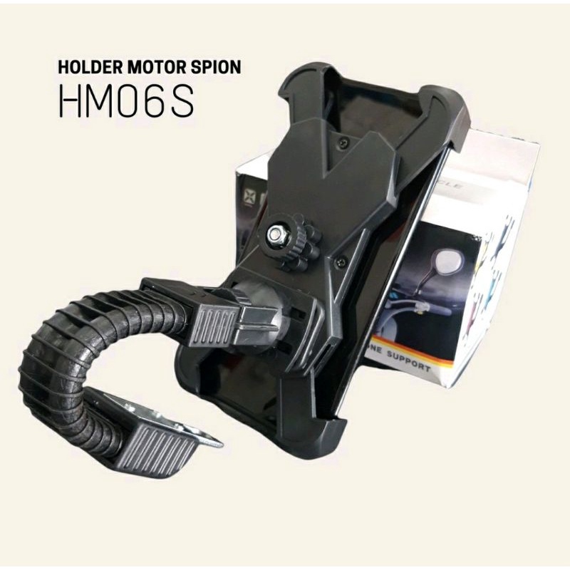 Holder HP Motor GPS Tempat Dudukan Stand Bracket HP Phone Spion HM06S