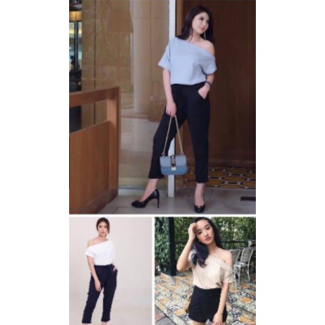 sabrina top kino/one shoulder top kino