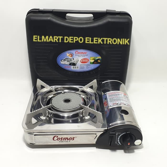 COSMOS kompor gas portable 2in1 CGS 123P  N - 123 Pnkompor traveling gas Butane CGS123Pn