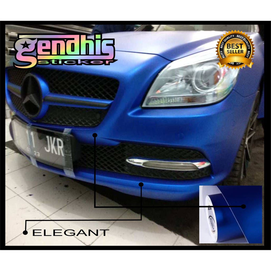 stiker blue metalic / metalic doff mate blue / skotlet biru tua mengkilap