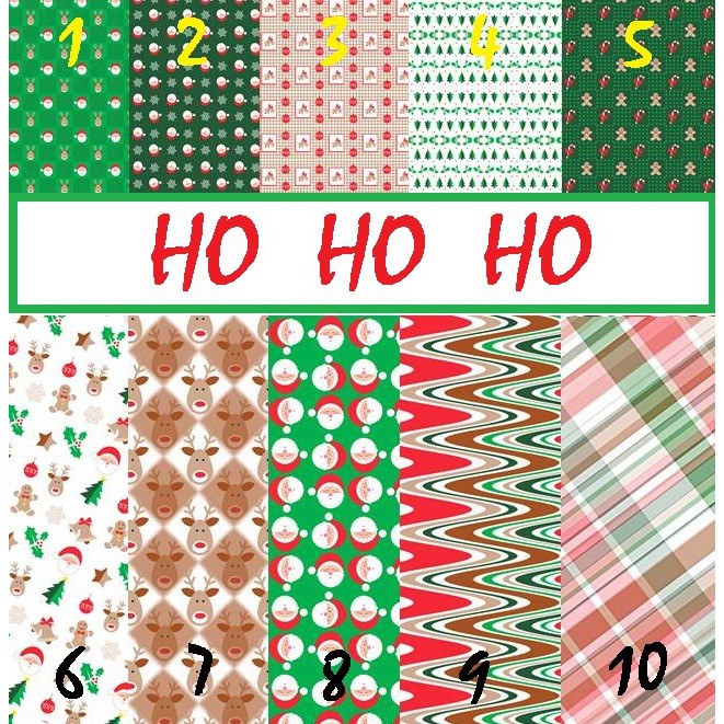 Kertas Scrapbook - HO HO HO_SCRAP20 Design