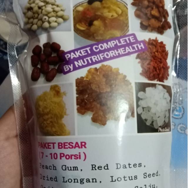 

Peach gum dessert siap masak