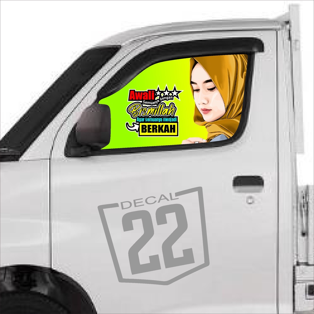 STIKER ONE WAY KACA MOBIL GRAND MAX STIKER KACA VARIASI GRAND MAX KODE 05 Podo