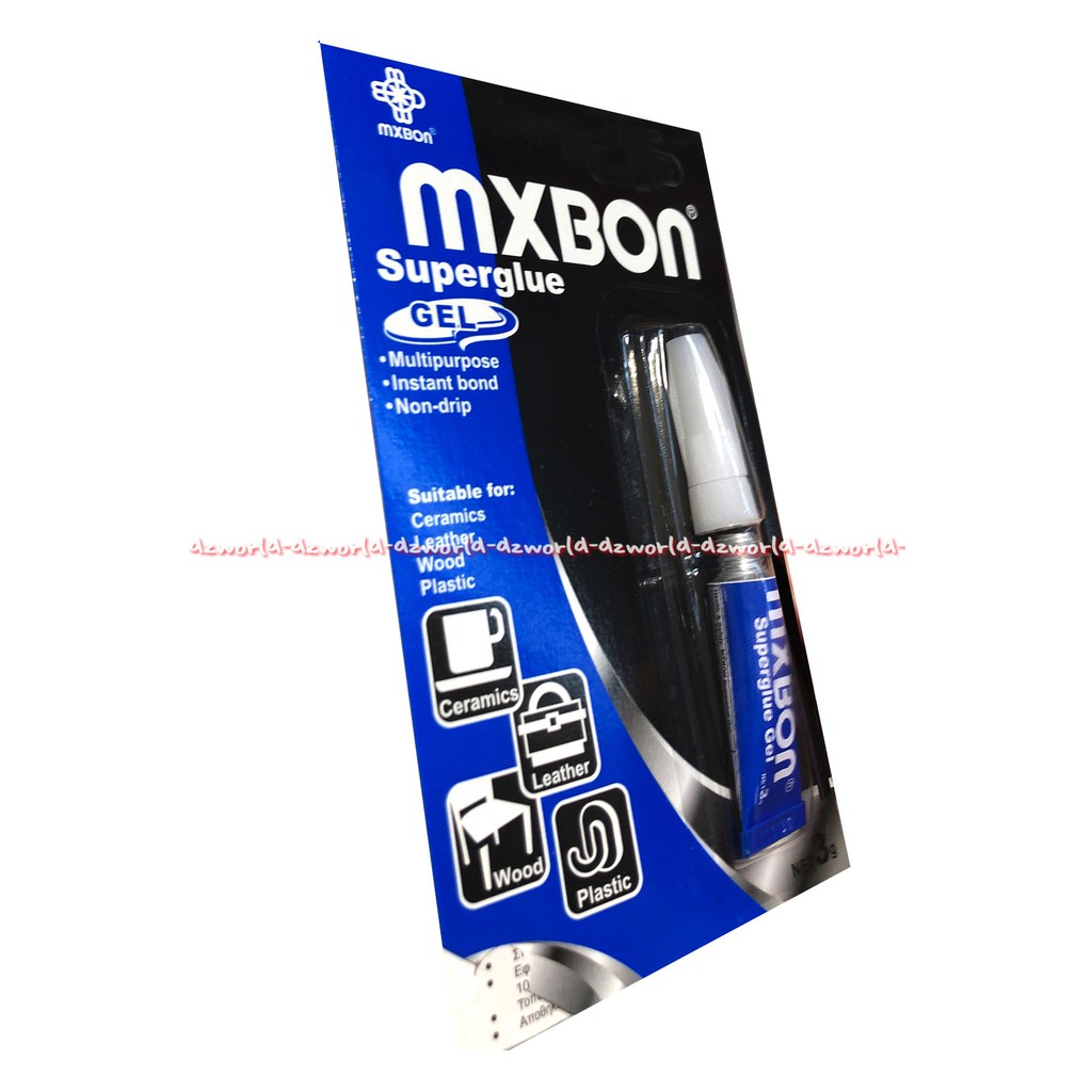 Mxbon Super Glue Gel Multipurpose Lem Untuk Keramik Kulit Kayu Plastik 3gr